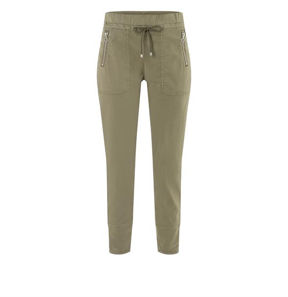 MAC JEANS - EASY active, Authentic stretch gabardine grün