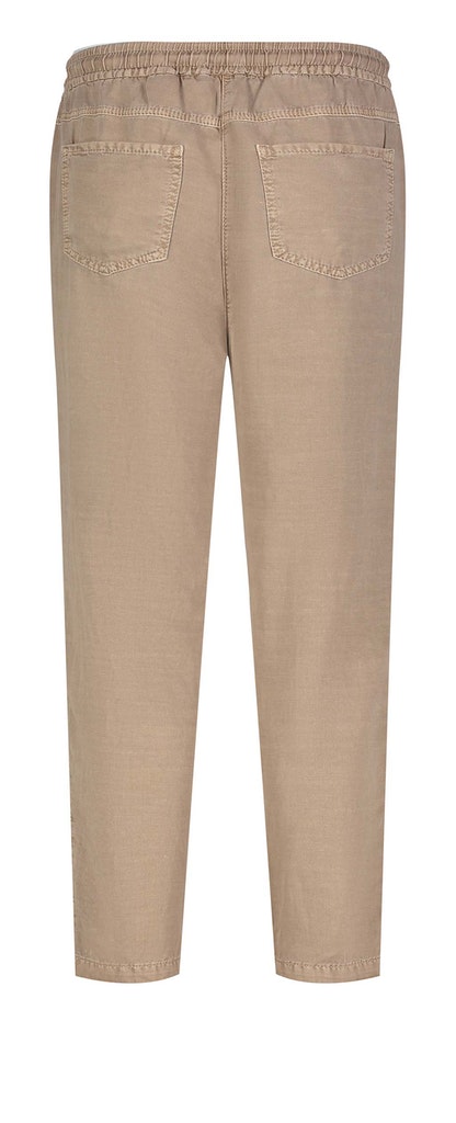 MAC JEANS - EASY chino, Cotton linen tencel braun