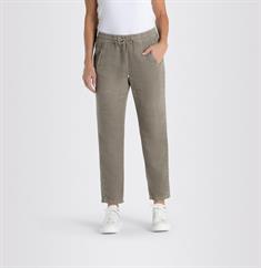 MAC JEANS - EASY, Cotton linen tencel grün