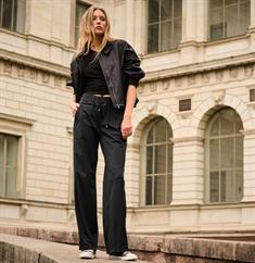 MAC JEANS - EASY WIDELEG, Premium techno stretch schwarz