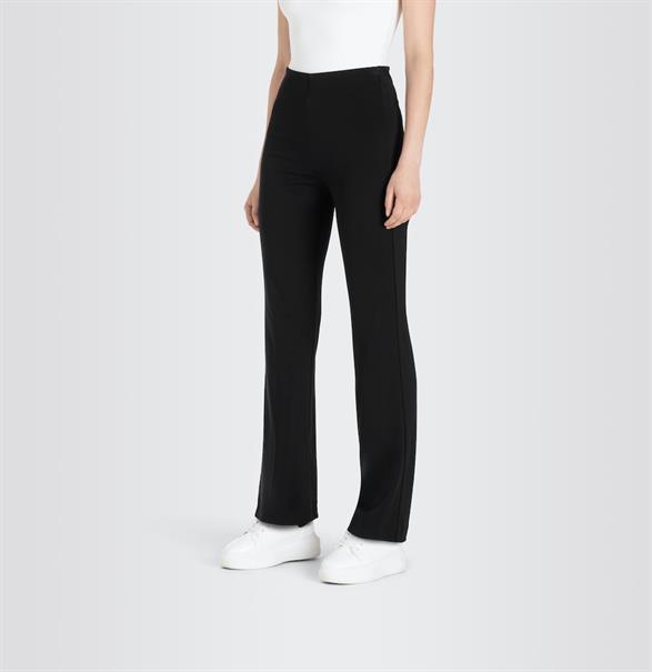 MAC JEANS - FLARE, Light Jersey black