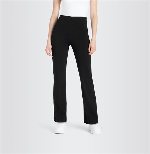 MAC JEANS - FLARE, Light Jersey black