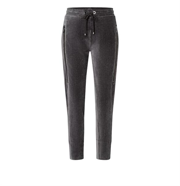 MAC JEANS - FUTURE, Cosy corduroy jersey grau