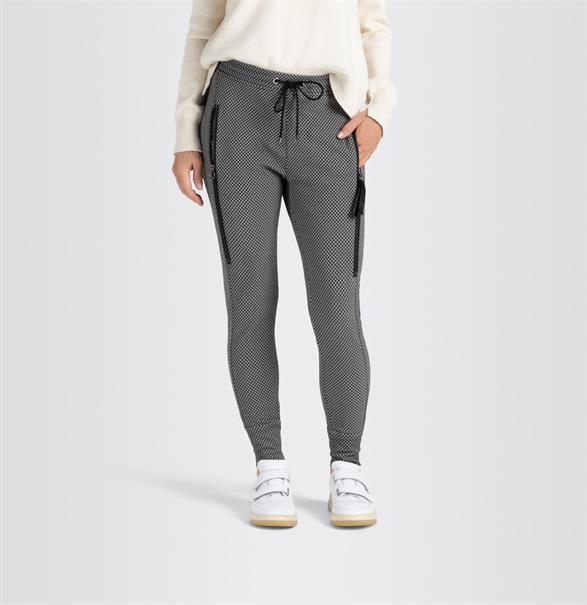 MAC JEANS - FUTURE, Stretch ribbon light storm grey jacquard