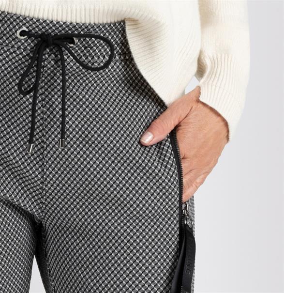 MAC JEANS - FUTURE, Stretch ribbon light storm grey jacquard