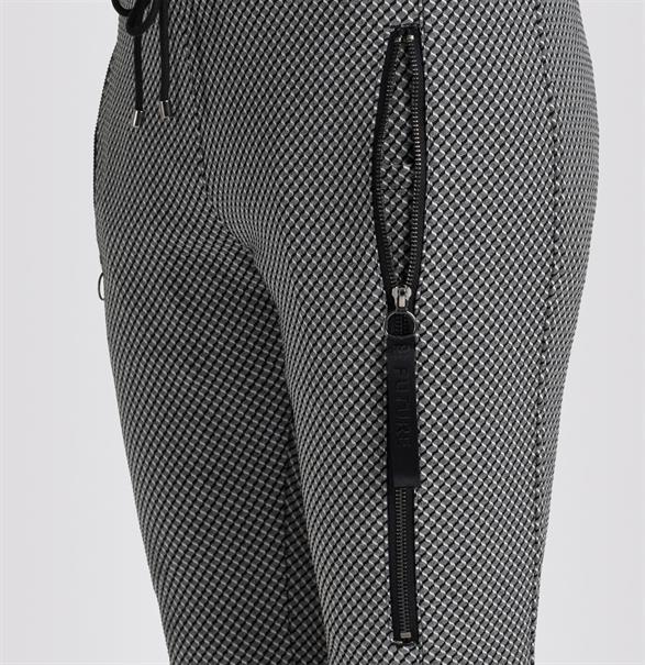 MAC JEANS - FUTURE, Stretch ribbon light storm grey jacquard