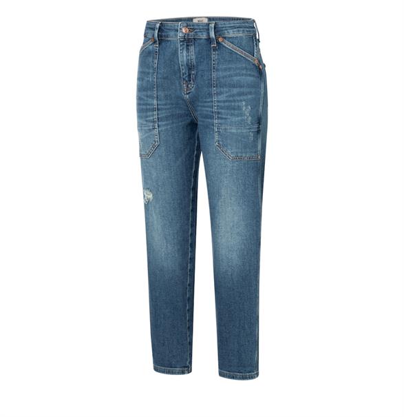 MAC JEANS - IOWA, Auth. comfort vintage denim blau