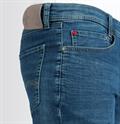 MAC JEANS - Jogn Bermuda, Light Sweat Denim blau2