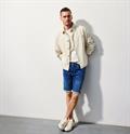 MAC JEANS - Jogn Bermuda, Light Sweat Denim blau2