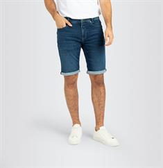 MAC JEANS - Jogn Bermuda, Light Sweat Denim blau2