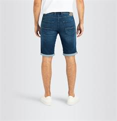 MAC JEANS - Jogn Bermuda, Light Sweat Denim blau2