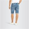 MAC JEANS - Jogn Bermuda, Light Sweat Denim blau4