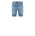 MAC JEANS - Jogn Bermuda, Light Sweat Denim blau4