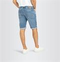 MAC JEANS - Jogn Bermuda, Light Sweat Denim blau4