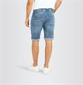 MAC JEANS - Jogn Bermuda, Light Sweat Denim blau4