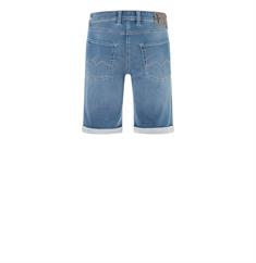 MAC JEANS - Jogn Bermuda, Light Sweat Denim blau