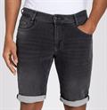 MAC JEANS - Jogn Bermuda, Light Sweat Denim grau4