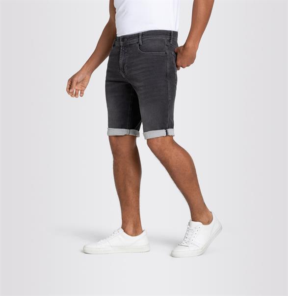MAC JEANS - Jogn Bermuda, Light Sweat Denim grau4