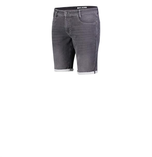 MAC JEANS - Jogn Bermuda, Light Sweat Denim grau4