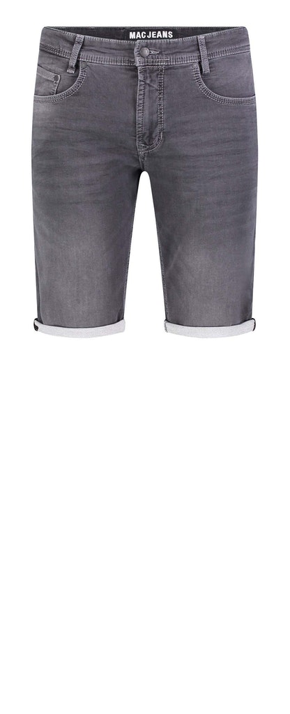 MAC JEANS - Jogn Bermuda, Light Sweat Denim grau4