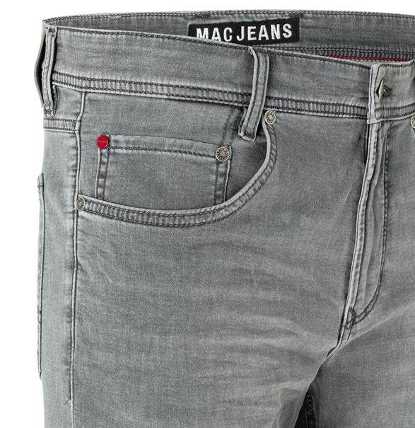 MAC JEANS - Jogn Bermuda, Light Sweat Denim grau