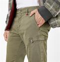 MAC JEANS - Lennox Cargo , Canvas Stretch grün