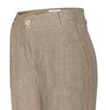 MAC JEANS - NORA, Pure linen braun