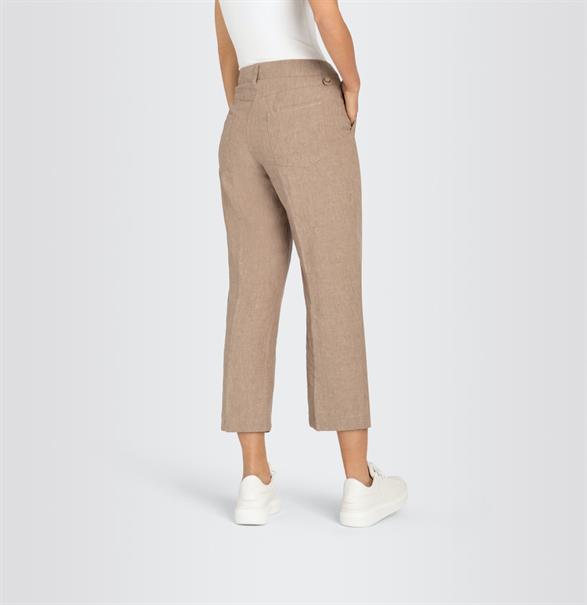 MAC JEANS - NORA, Pure linen braun