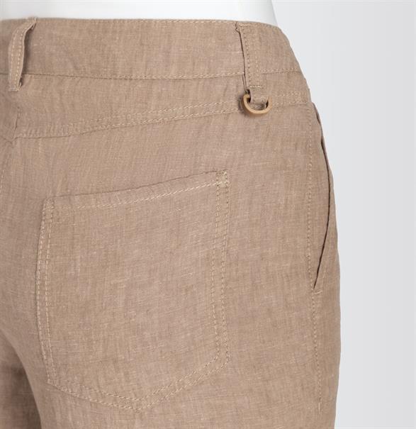 MAC JEANS - NORA, Pure linen braun