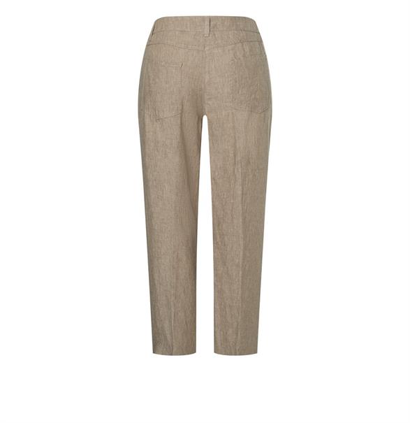 MAC JEANS - NORA, Pure linen braun