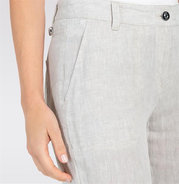 MAC JEANS - NORA, Pure linen grau