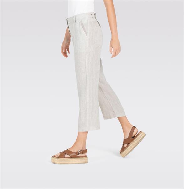 MAC JEANS - NORA, Pure linen grau