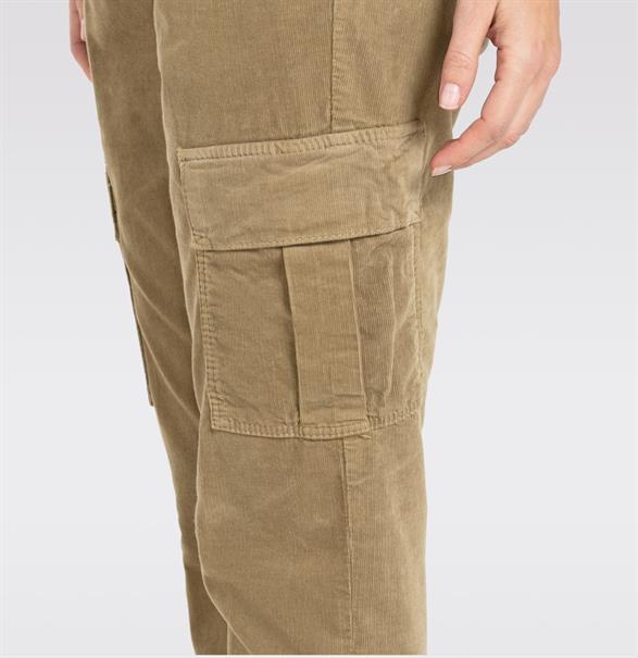 MAC JEANS - RICH CARGO, Baby soft corduroy grün