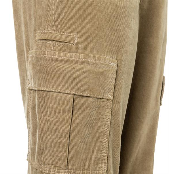 MAC JEANS - RICH CARGO, Baby soft corduroy grün