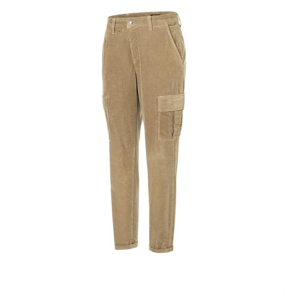 MAC JEANS - RICH CARGO, Baby soft corduroy grün