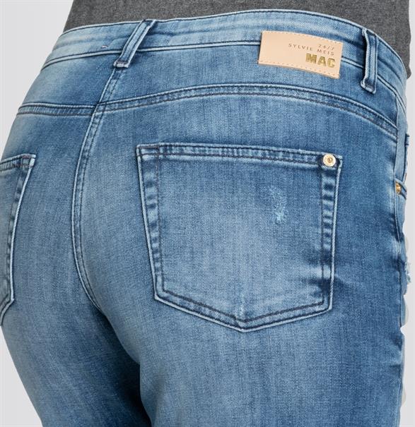 MAC JEANS - RICH CULOTTE rock, Light authentic denim blau