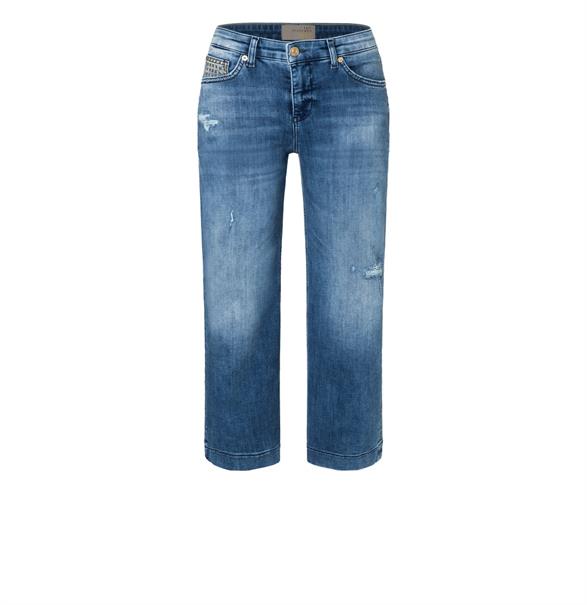 MAC JEANS - RICH CULOTTE rock, Light authentic denim blau