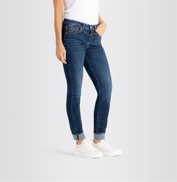 MAC JEANS - RICH SLIM, Light authentic denim dark blue net wash1