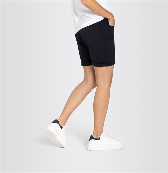 MAC JEANS - SHORTY, Fade out gabardine blau