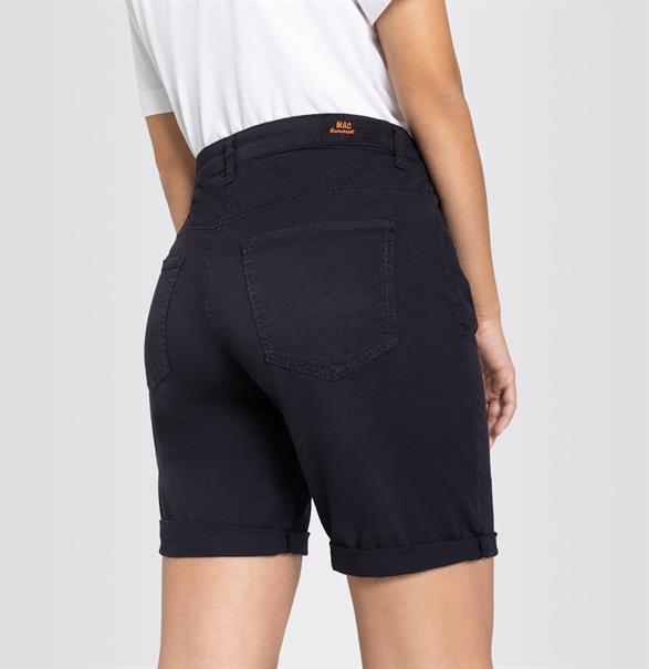 MAC JEANS - SHORTY, Fade out gabardine blau