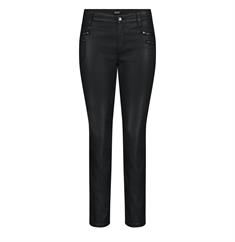 MAC JEANS - SLIM function, Coated cotton tencel schwarz