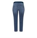 MAC JEANS - SLIM SPORT cropped, Ultra light weight denim mid blue used wash