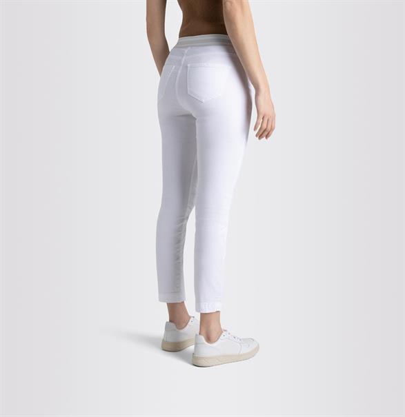 MAC JEANS - SLIM SPORT cropped, Ultra light weight denim weiß