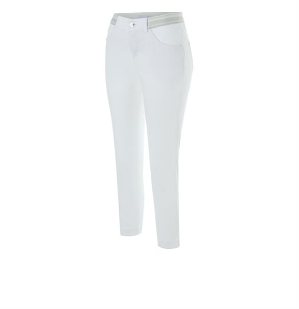 MAC JEANS - SLIM SPORT cropped, Ultra light weight denim weiß