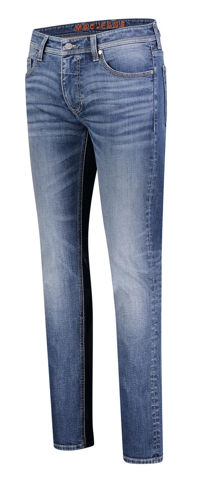 MAC JEANS - Stan, WORKOUT DENIMFLEXX authentic wash midblue