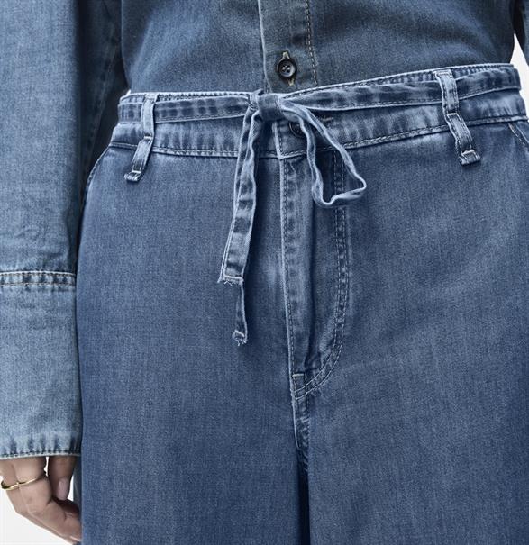 MAC JEANS - WENDY, Fluid tencel blau