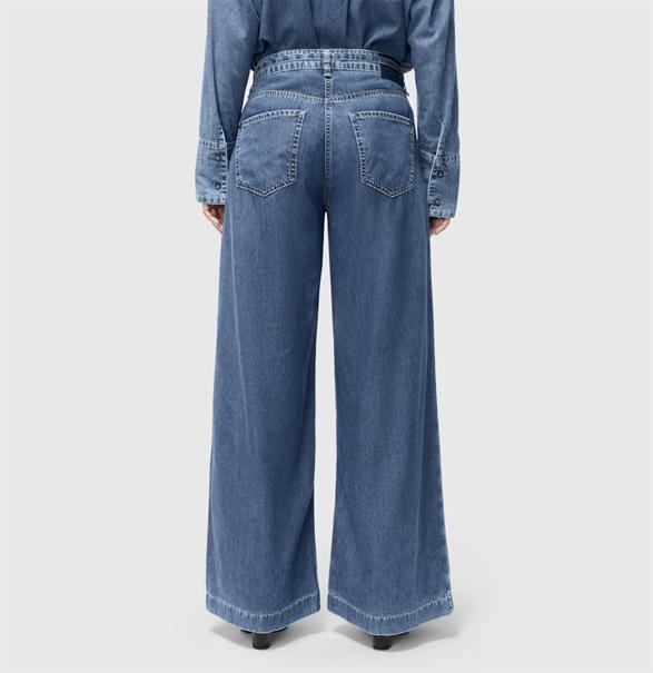 MAC JEANS - WENDY, Fluid tencel blau
