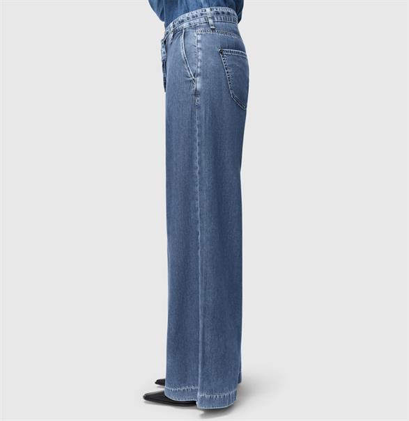 MAC JEANS - WENDY, Fluid tencel blau
