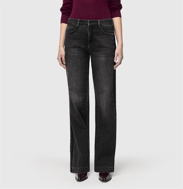MAC JEANS - WIDE, Authentic Stretch Denim schwarz