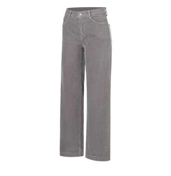 MAC JEANS - WIDE, Baby soft corduroy grau